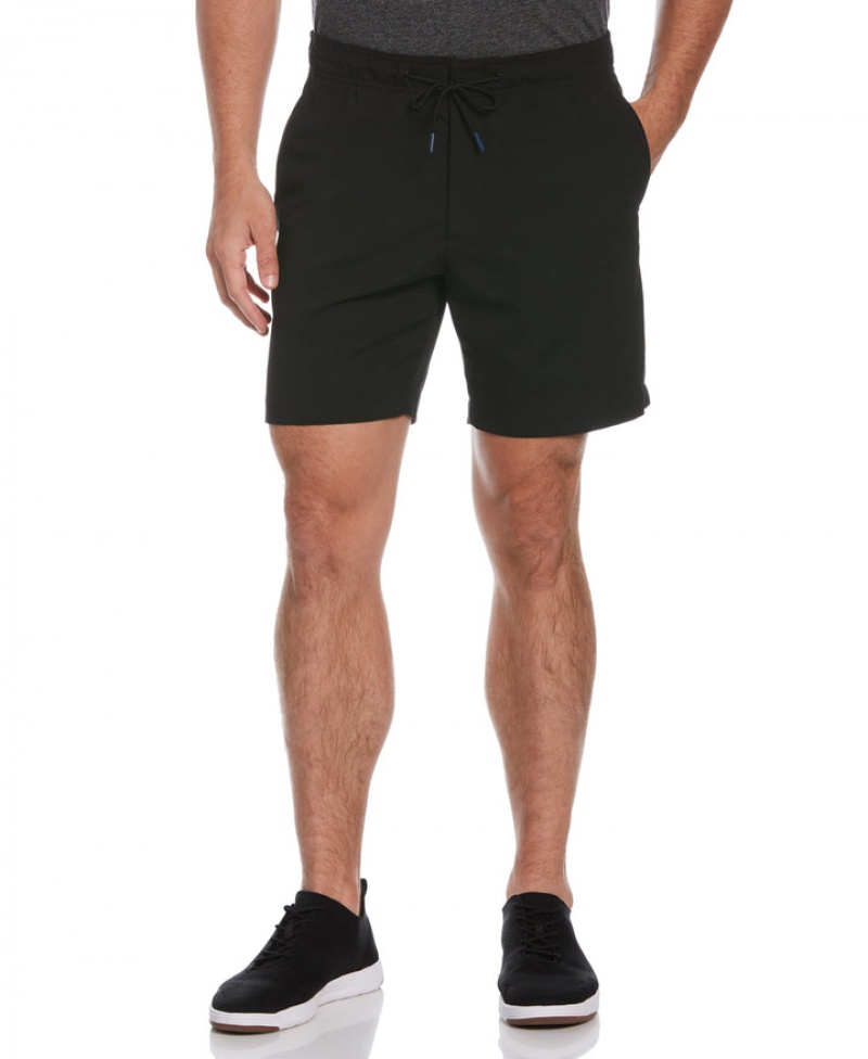 Perry Ellis Ponte Knit Stretch Short Black | 872UEGPWF