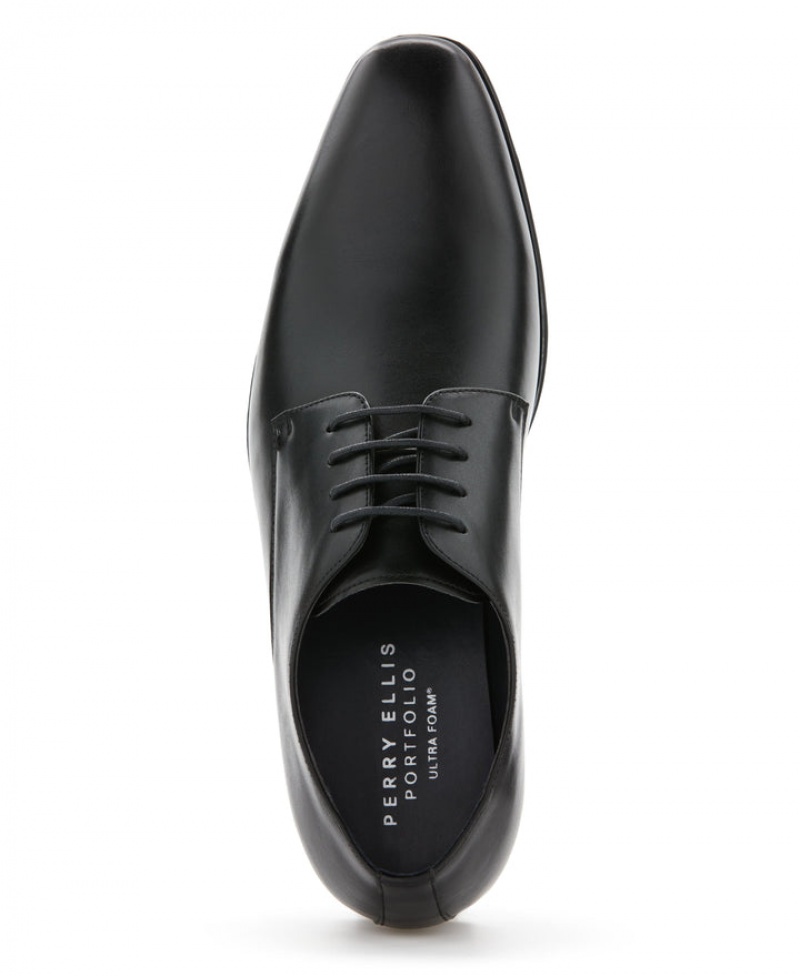 Perry Ellis Randall Dress Shoe Black | 759HGJOXP