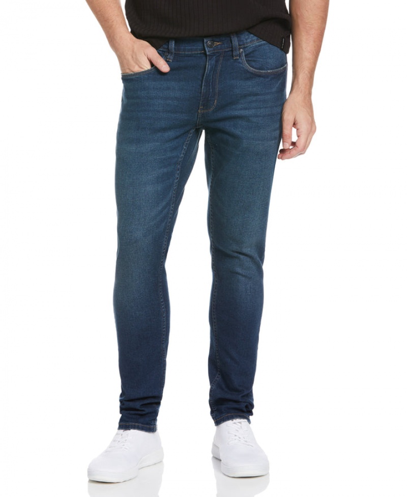 Perry Ellis Recover™ Skinny Dark Indigo Denim Jeans Dark Indigo | 063YNTFES