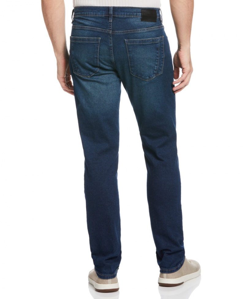 Perry Ellis Recover™ Slim Fit Tinted Dark Wash Denim Jeans Tinted Dark Wash | 915BCDYVO