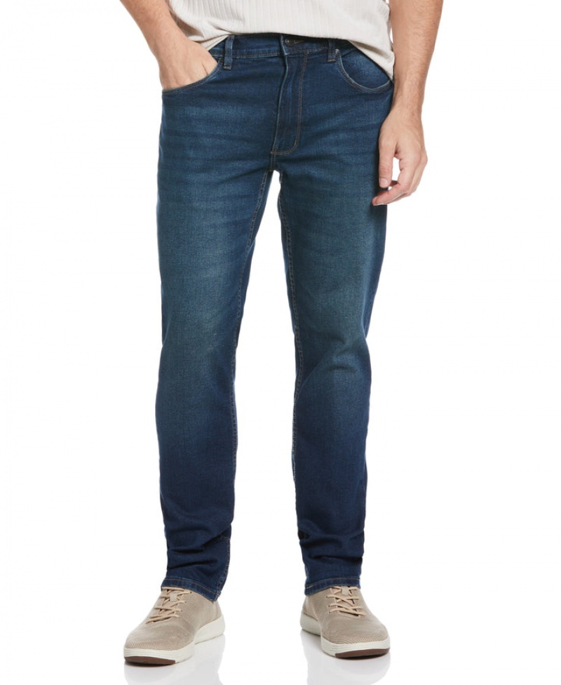 Perry Ellis Recover™ Slim Fit Tinted Dark Wash Denim Jeans Tinted Dark Wash | 915BCDYVO