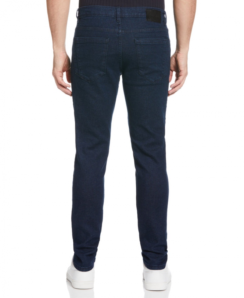 Perry Ellis Recover™ Slim Tapered Fit Dark Indigo Denim Jeans Dark Indigo | 781JEQUNM