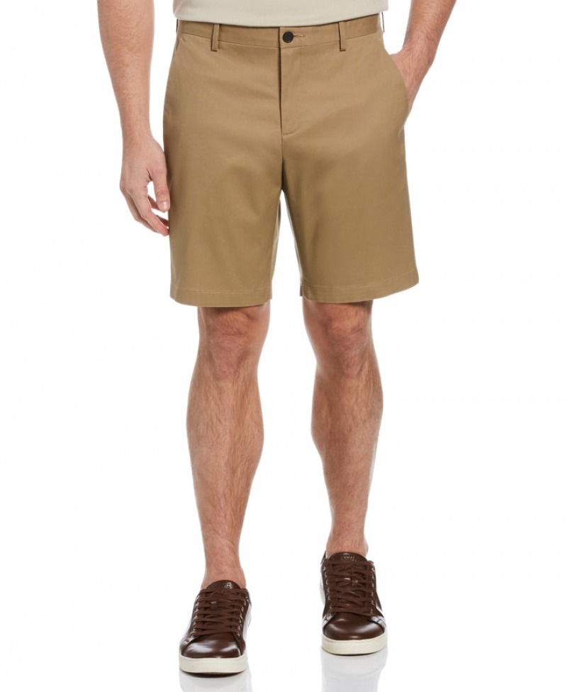 Perry Ellis Resist Spill Slim Fit Stretch Short Elmwood | 769QHJGDY