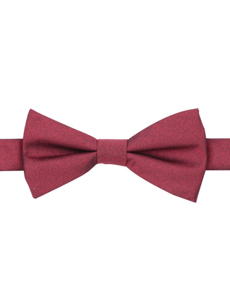 Perry Ellis Sable Solid Silk Bow Tie Red | 753INVPSO