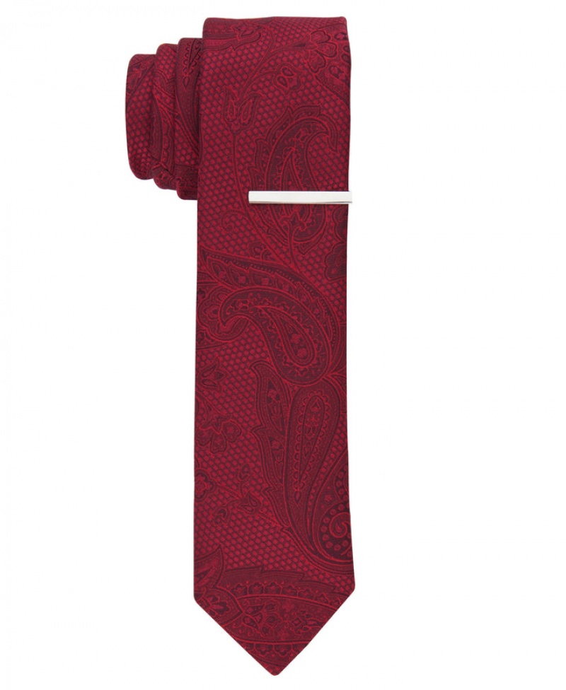 Perry Ellis Santord Paisley Tie Aqua | 530TVMFJA