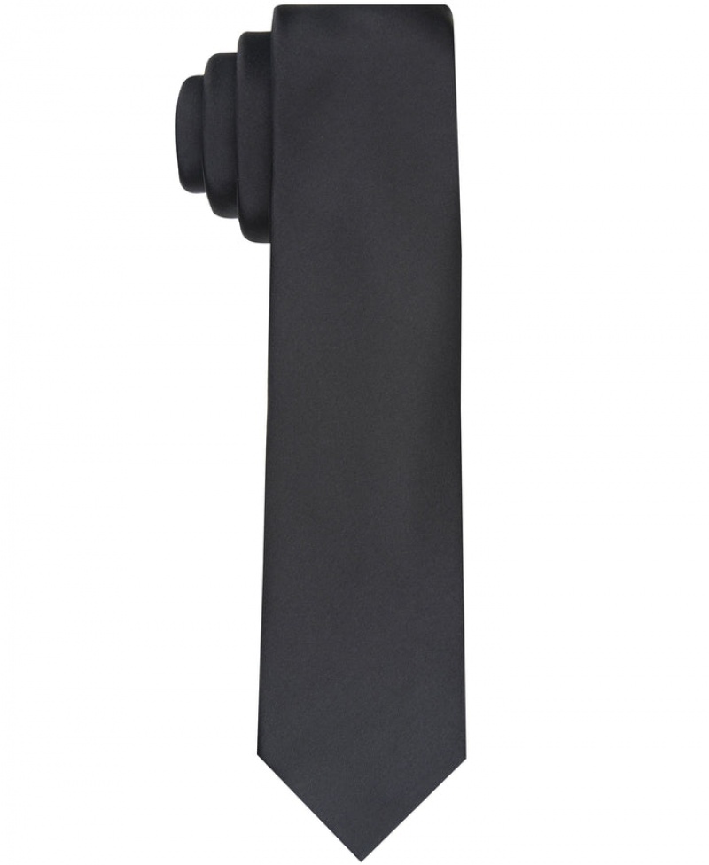 Perry Ellis Sateen Slim Tie Navy | 208JCQZUP