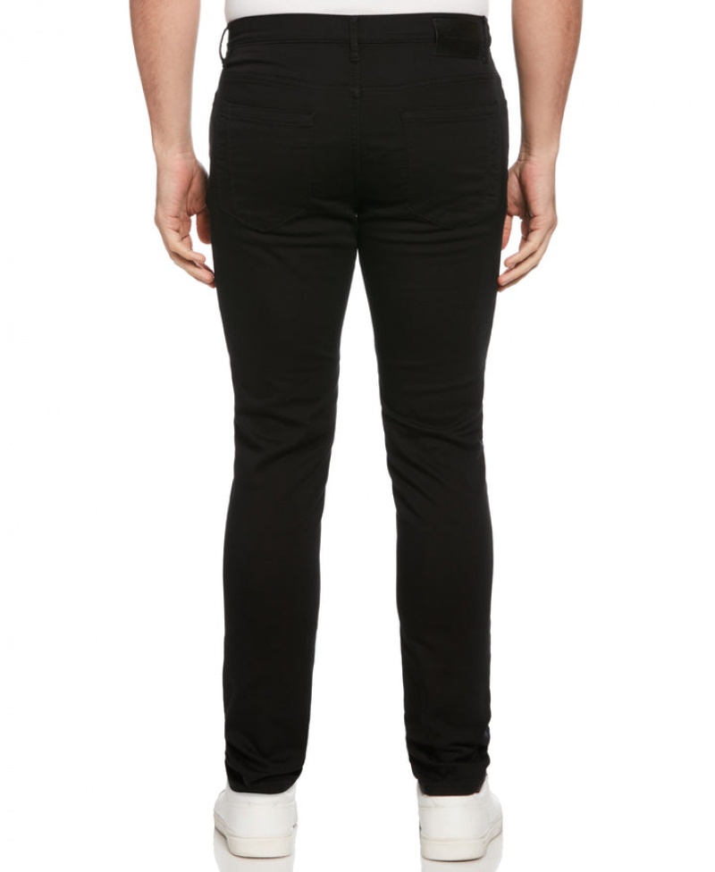 Perry Ellis Skinny Fit Anywhere Five Pocket Pant Black | 613QJDNXB