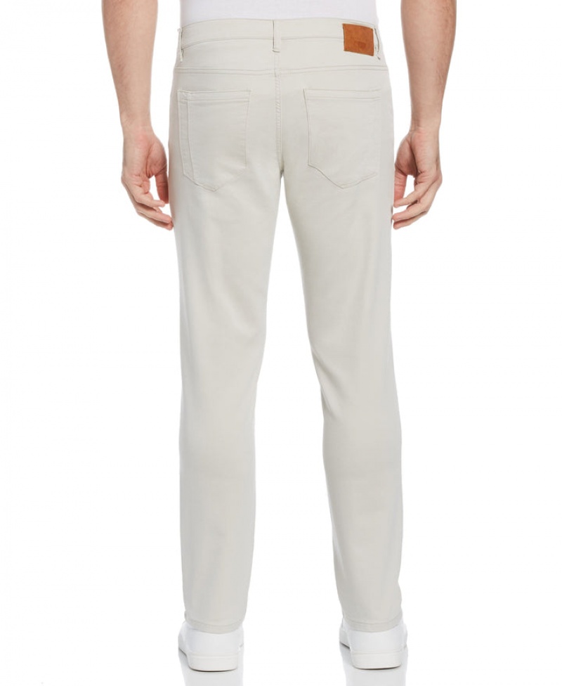 Perry Ellis Slim Fit Anywhere Five Pocket Pant Nuthatch | 756HSIBET