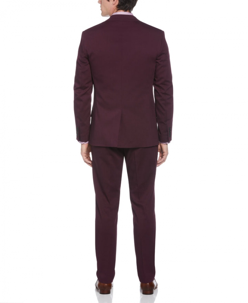 Perry Ellis Slim Fit Burgundy Performance Tech Suit Burgundy | 629IXGSCQ