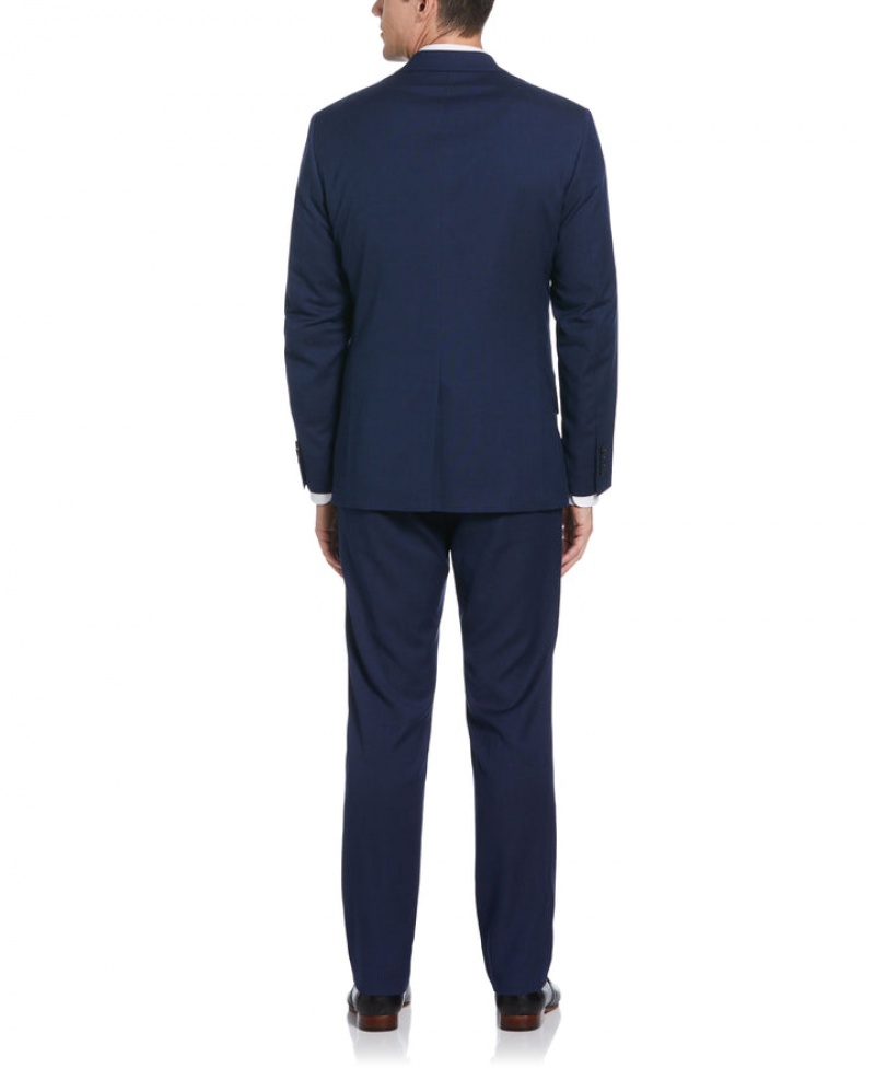 Perry Ellis Slim Fit Deep Navy Washable Suit Navy | 741WXULDY