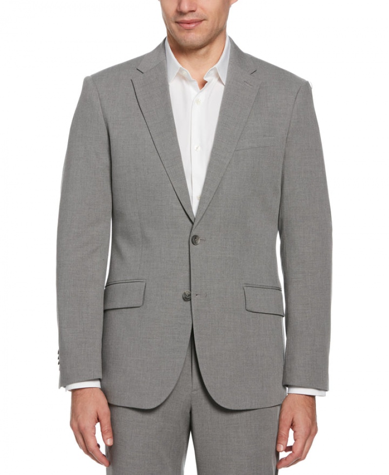 Perry Ellis Slim Fit Louis Suit Jacket Alloy | 156QISEZY