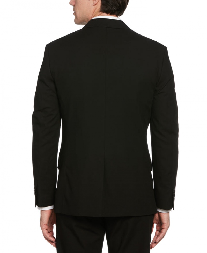 Perry Ellis Slim Fit Louis Suit Jacket Black | 896EBDAOX