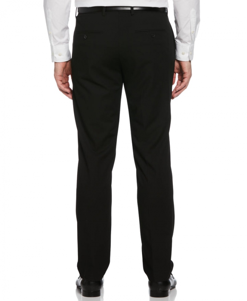 Perry Ellis Slim Fit Louis Suit Pant Black | 805UAIZEN