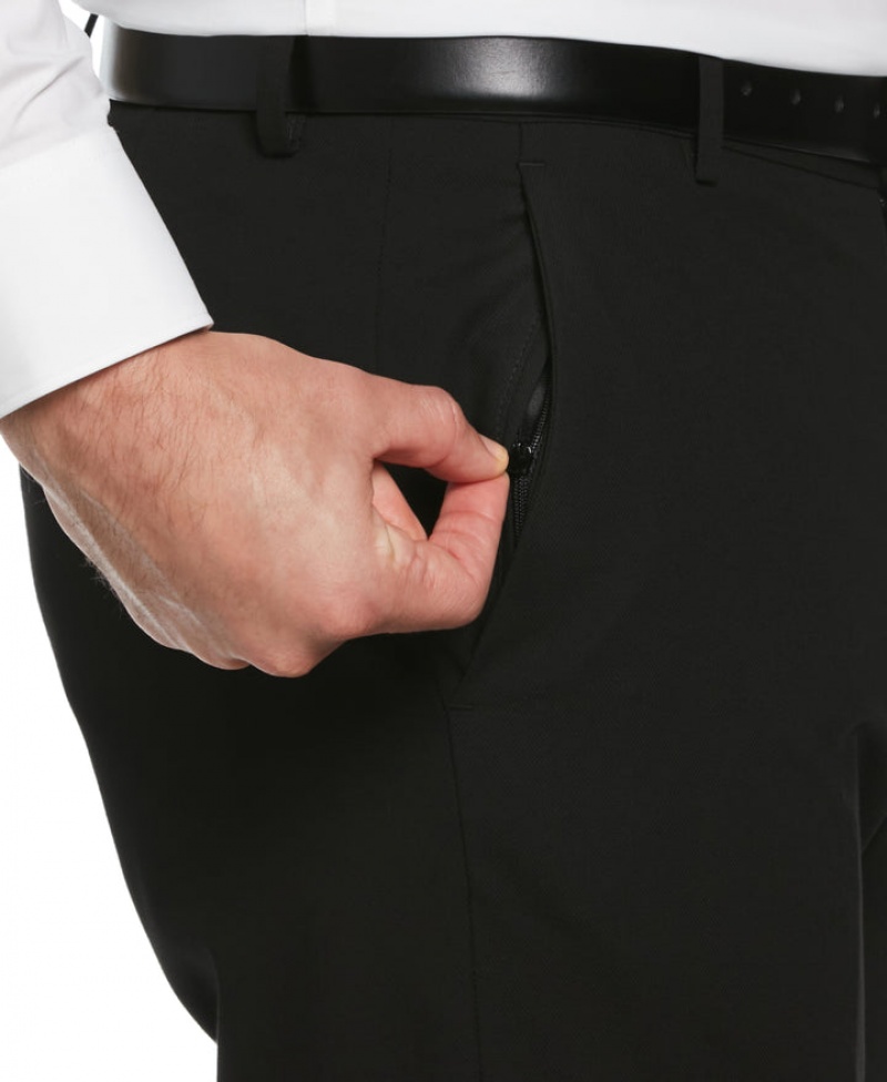 Perry Ellis Slim Fit Louis Suit Pant Black | 169UWIHTV