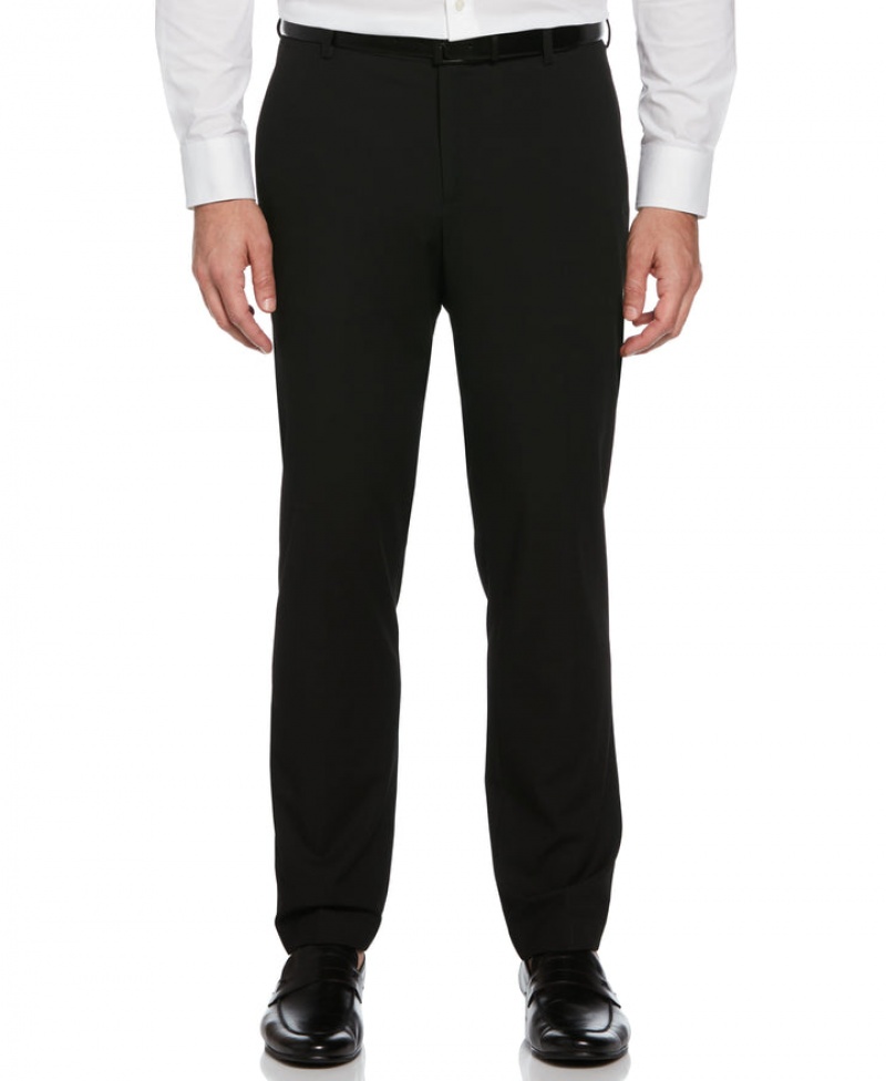 Perry Ellis Slim Fit Louis Suit Pant Black | 169UWIHTV