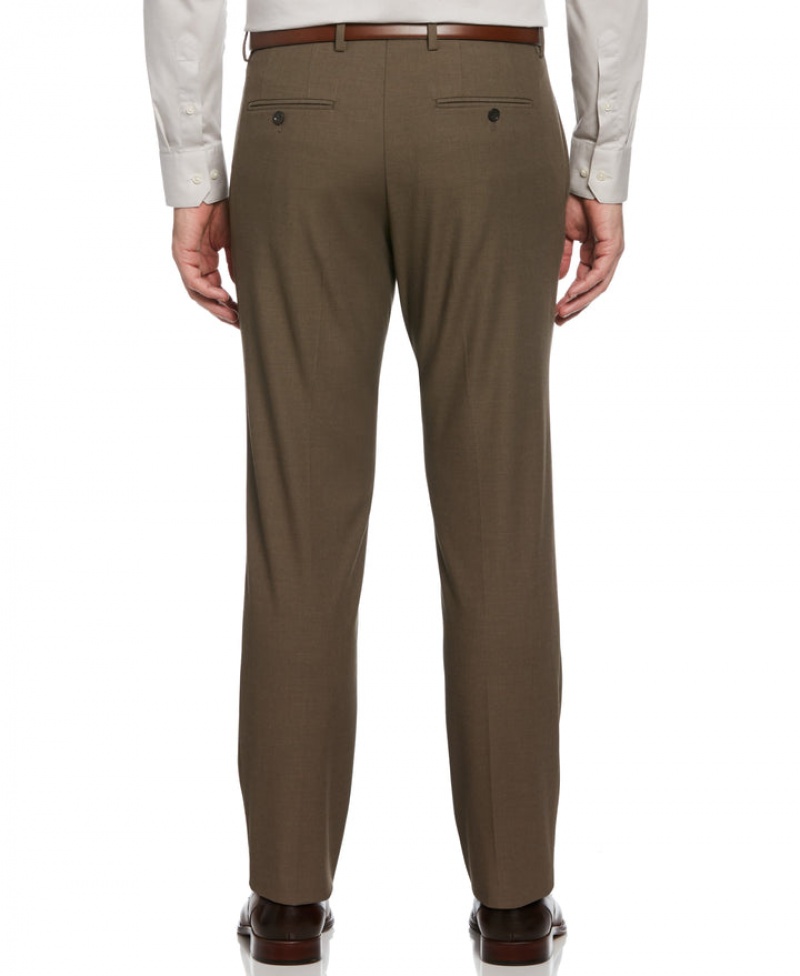 Perry Ellis Slim Fit Louis Suit Pant Mushroom Grey | 895GRNQFT