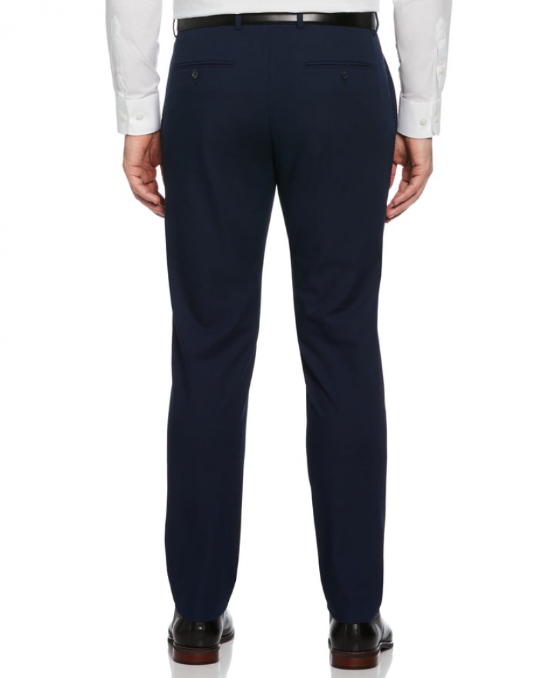 Perry Ellis Slim Fit Louis Suit Pant Navy | 265NREFDJ