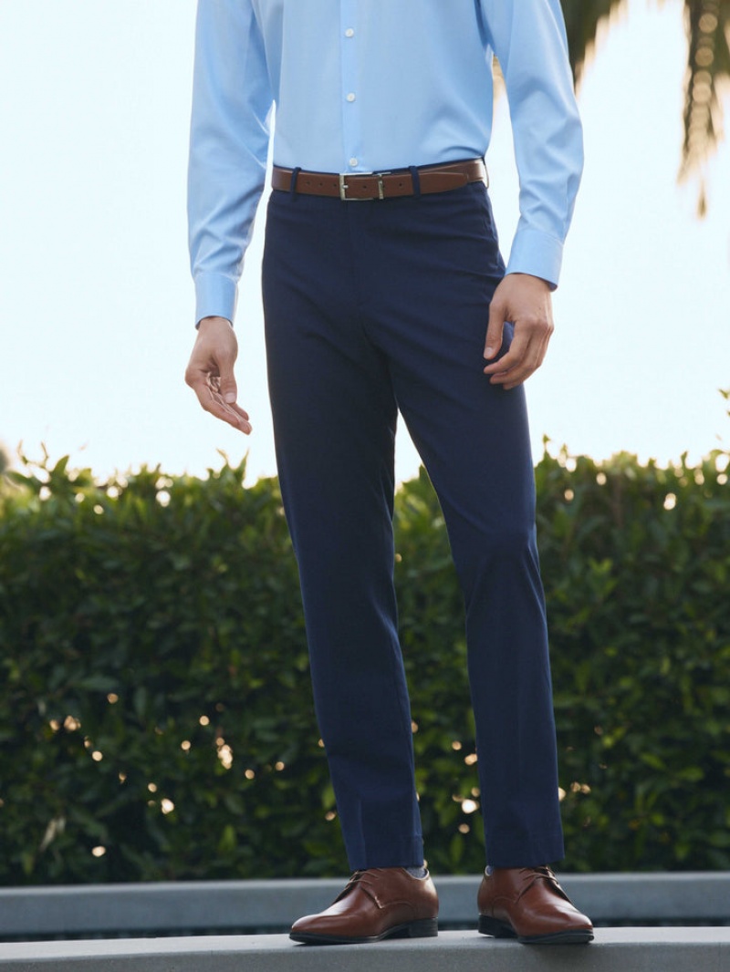 Perry Ellis Slim Fit Louis Suit Pant Navy | 841HVLFBX