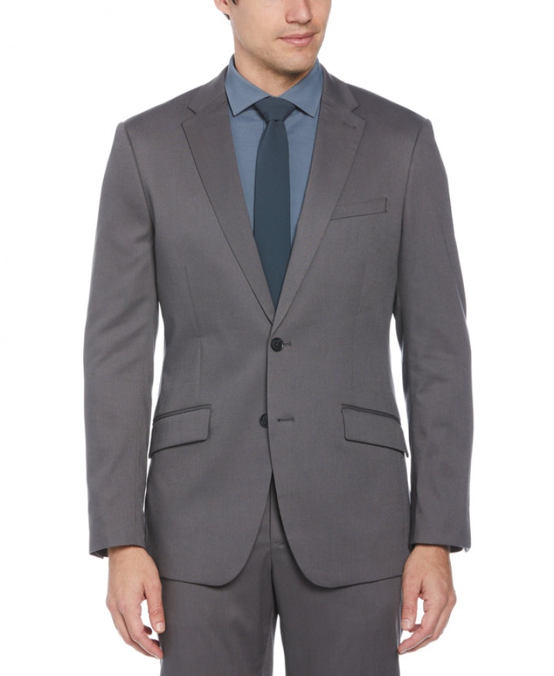 Perry Ellis Slim Fit Performance Tech Suit Jacket Smoked Pearl | 723JOVLHY