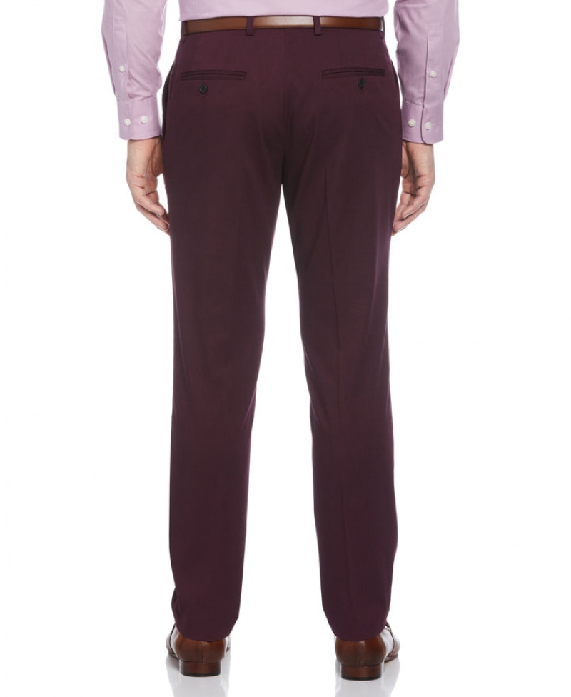 Perry Ellis Slim Fit Performance Tech Suit Pant Winetasting | 301PVMRNX