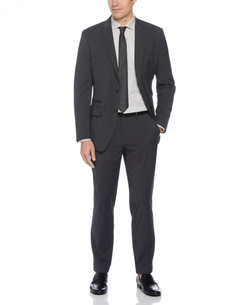 Perry Ellis Slim Fit Pinstripe Suit | 534EUSVYH