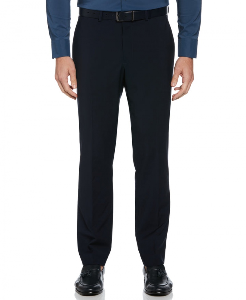 Perry Ellis Slim Fit Solid Suit Pant Deep Navy | 714FDARXS