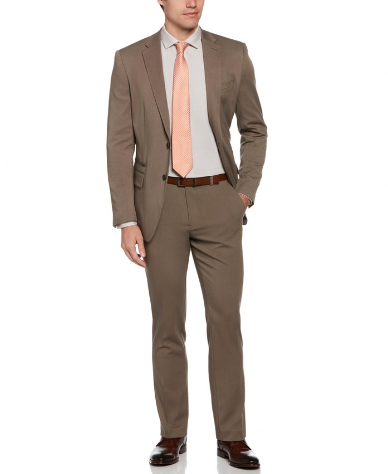 Perry Ellis Slim Fit Stretch Herringbone Suit | 649LPINFU