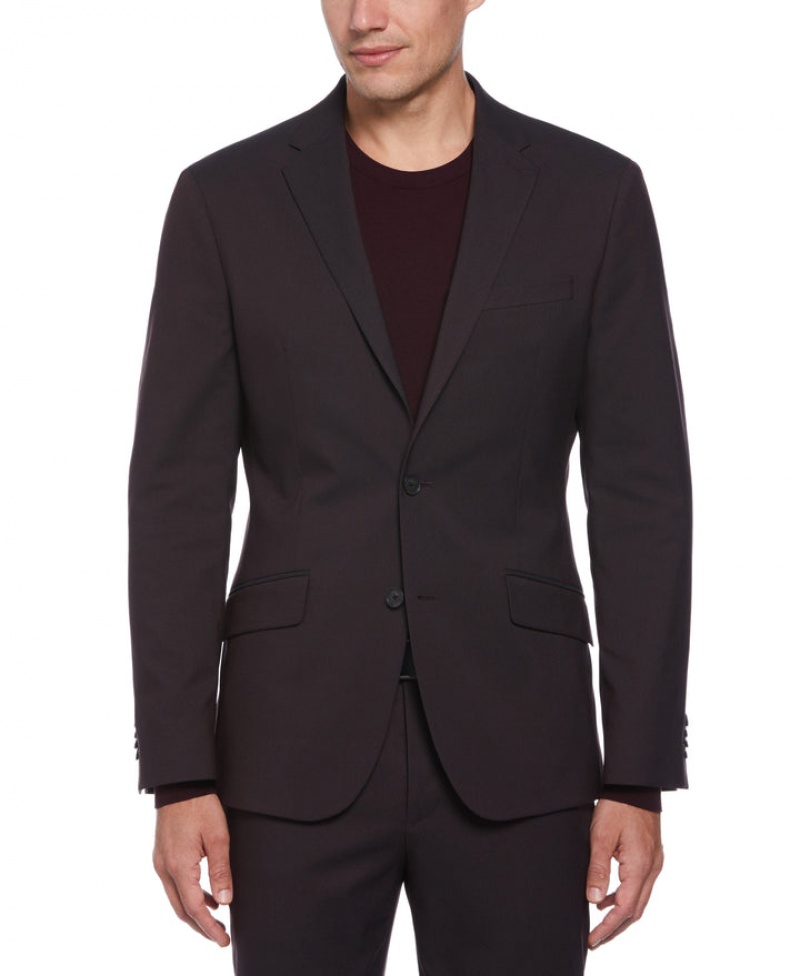 Perry Ellis Slim Fit Stretch Washable Suit Jacket Fudge | 504XQDUFK