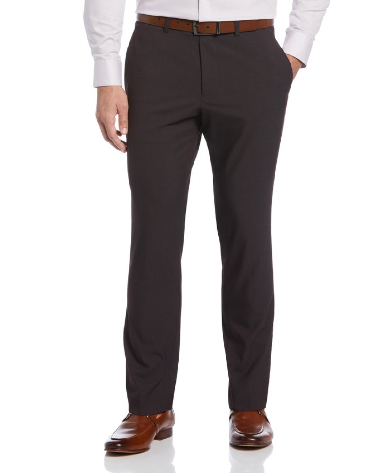 Perry Ellis Slim Fit Stretch Washable Suit Pant Port | 685KFYZSD