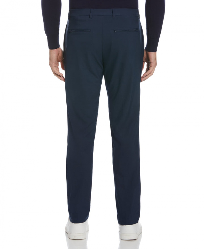 Perry Ellis Slim Fit Tech Portfolio Dress Pant Ink | 543NFBWOC