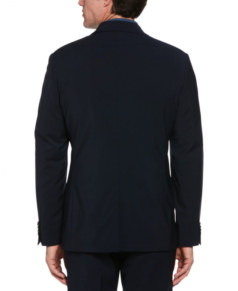 Perry Ellis Slim Fit Textured Suit Jacket Deep Navy | 830CIJKPD