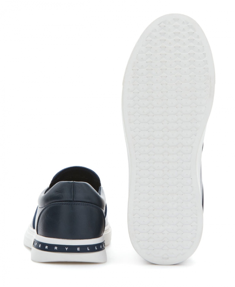 Perry Ellis Smooth Slip-On Sneakers Navy | 867BNREYM