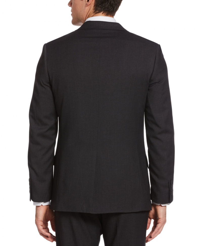 Perry Ellis Solid Stretch Suit Jacket Charcoal Heather | 082ZWFSEN