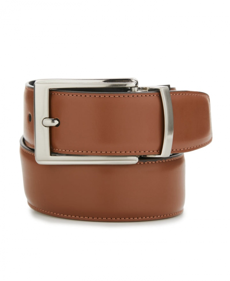 Perry Ellis Sunshine Tan Leather Belt Tan | 190QNGZBK