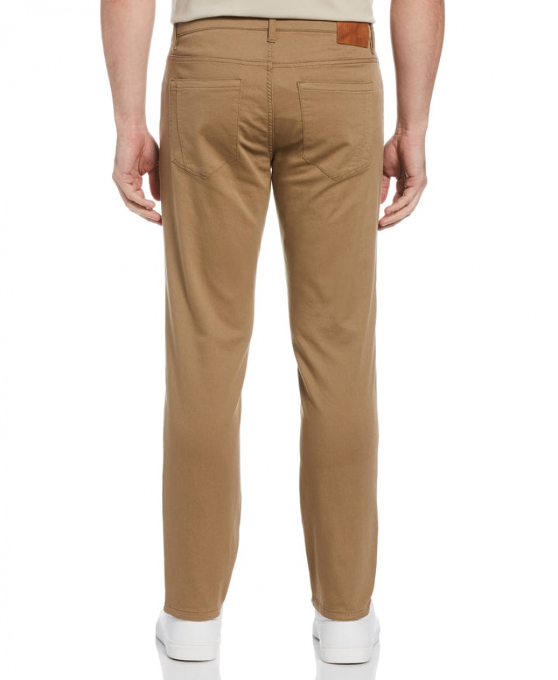 Perry Ellis Tall Slim Fit Anywhere Five Pocket Pant Elmwood | 052AULPFM