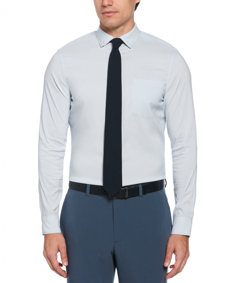 Perry Ellis Total Stretch Slim Fit Heather Shirt Heather | 896NFVHCS