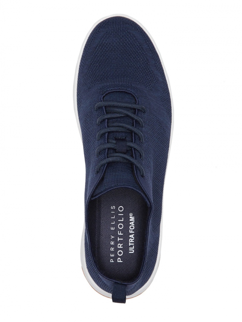 Perry Ellis Tread Sneaker Navy | 167WOXMRH