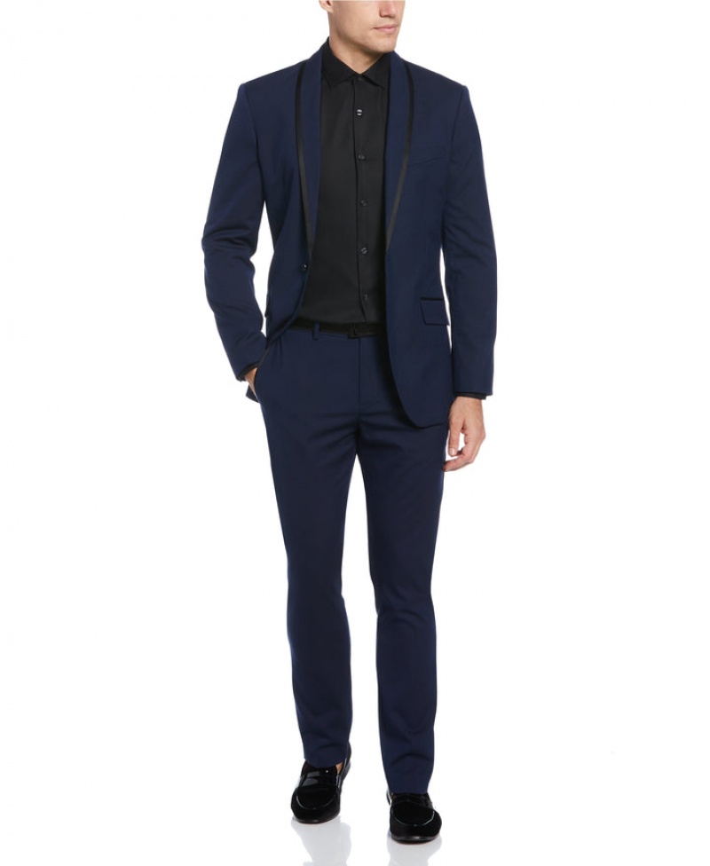 Perry Ellis Very Slim Fit Navy Tuxedo Navy | 372XAFZGE