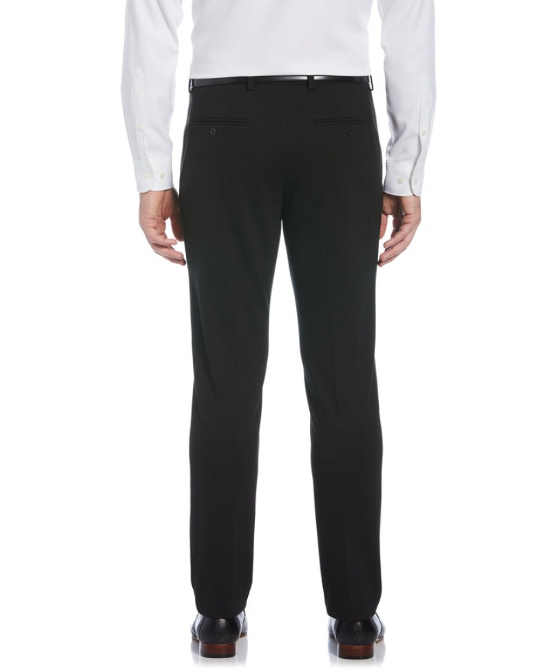 Perry Ellis Very Slim Fit Neat Knit Suit Pant Black | 021SGBUWZ