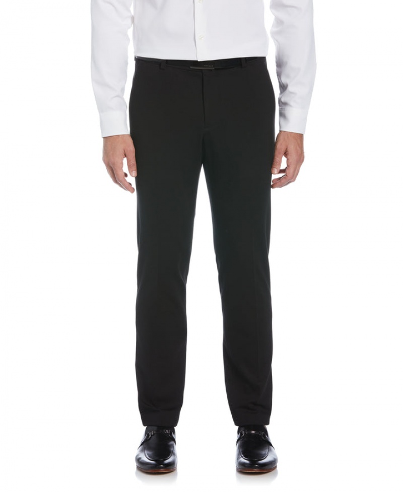 Perry Ellis Very Slim Fit Neat Knit Suit Pant Black | 518DEMSYF