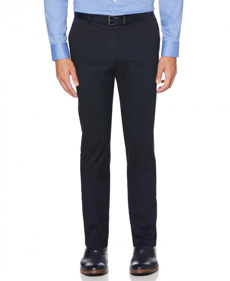 Perry Ellis Very Slim Fit Performance Tech Suit Pant Dark Sapphire | 648GYXRQN