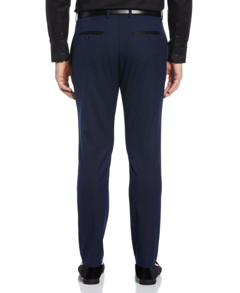 Perry Ellis Very Slim Fit Stretch Tuxedo Pant Dark Sapphire | 934PQNVUC