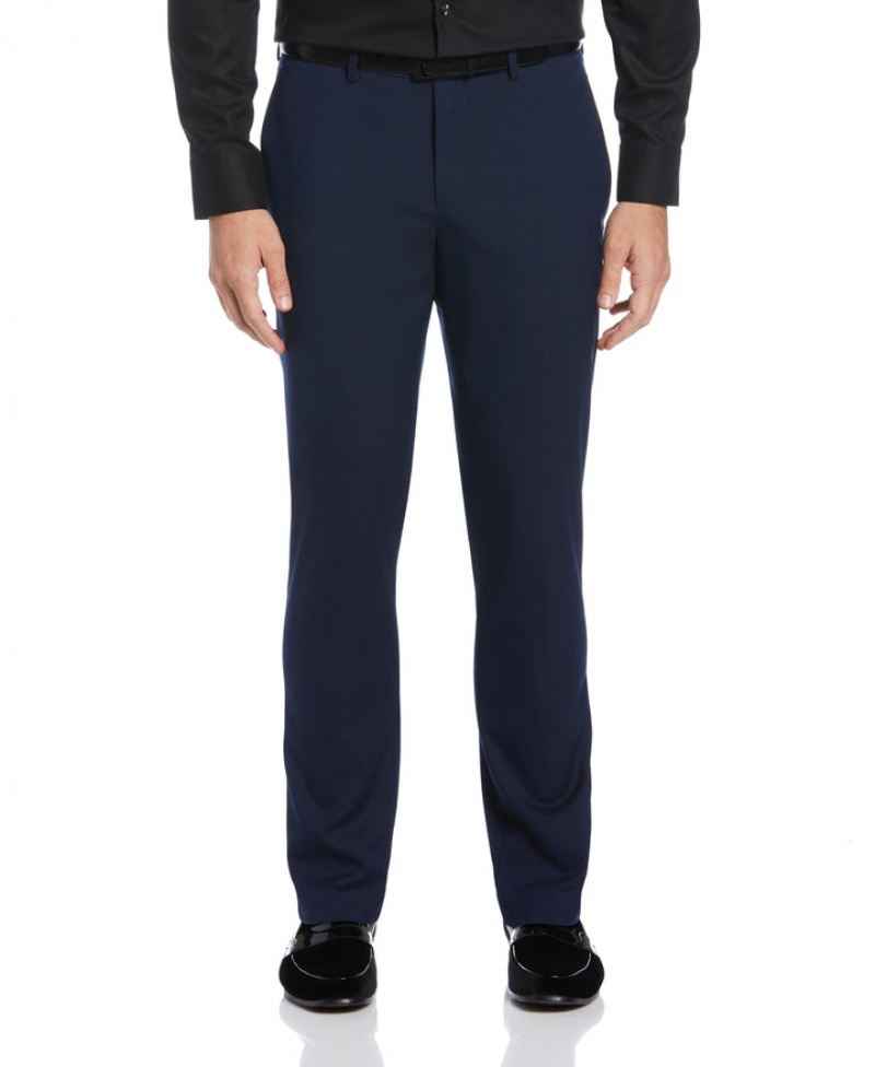 Perry Ellis Very Slim Fit Stretch Tuxedo Pant Dark Sapphire | 934PQNVUC