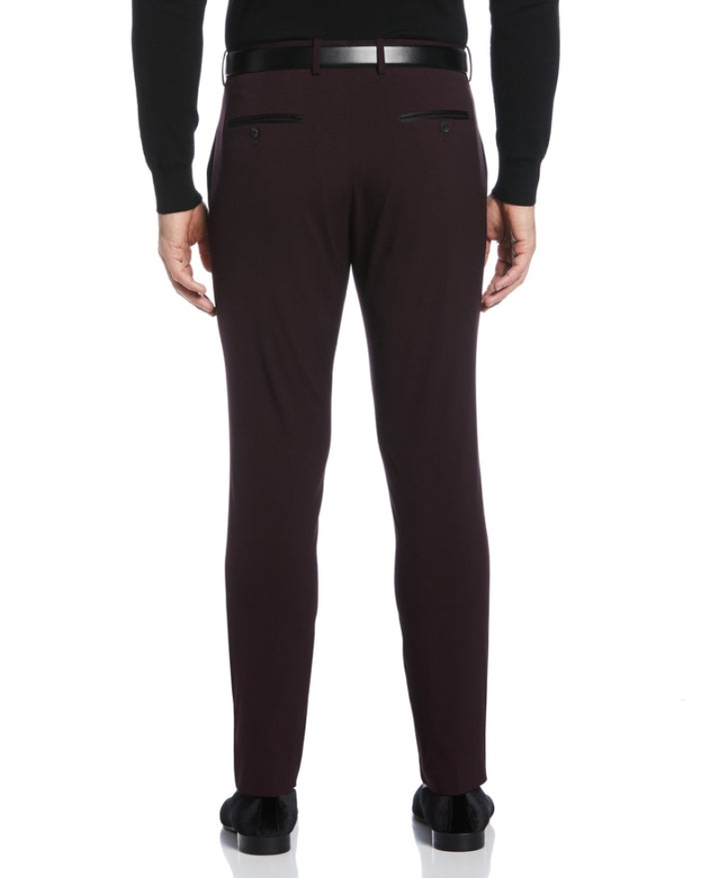 Perry Ellis Very Slim Fit Stretch Tuxedo Pant Port | 871HAPBVC