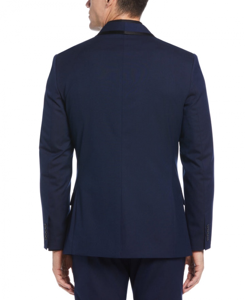 Perry Ellis Very Slim Fit Tuxedo Jacket Dark Sapphire | 472AXDVWS