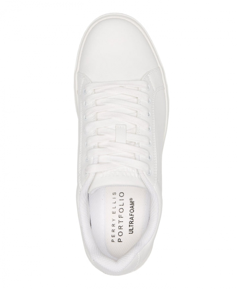 Perry Ellis Vincent Sneaker Bright White | 364XQAIRB